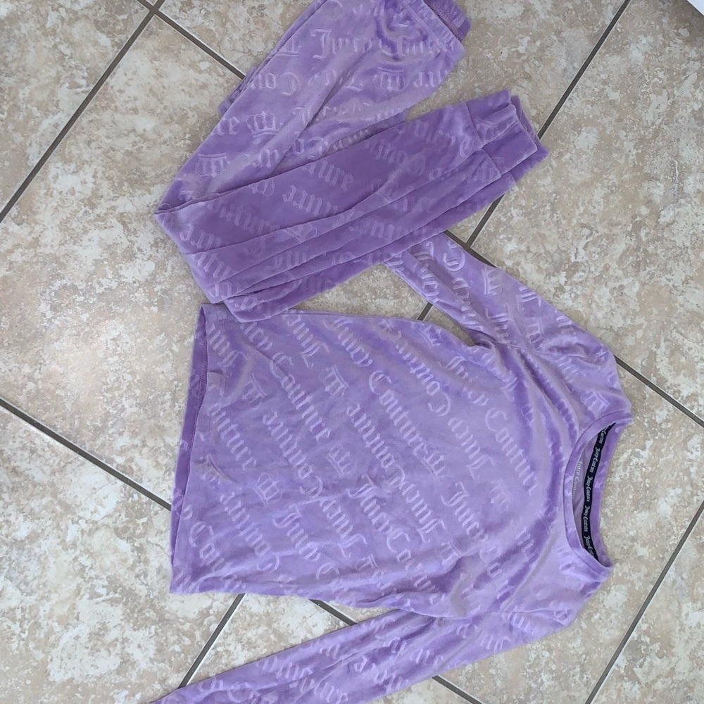 Juicy couture purple pajamas set